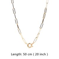Copper Fashion Geometric Plating Necklace sku image 2