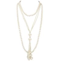 New Fashion Multilayer Pearl Necklace Wholesale sku image 1