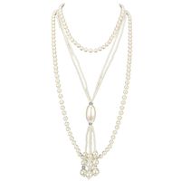 New Fashion Pearl Necklace 2 Piece Set Wholesale sku image 1