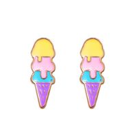 New Fashion Animal Cartoon Earrings Creative Retro Cute Sweet Fruit Earrings main image 4