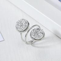 New Fashion Imitation Natural Stone Ring Resin Adjustable Ring Wholesale sku image 2