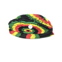 The New Fashion Colorful Stripe Fabric Headband Button Anti-le Hairband Wholesale sku image 1