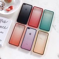 Acrylic Gradient Apple 11 Mobile Phone Case Suitable For Oppo Vivo Huawei Tpu Pc Phone Case Wholesale main image 1