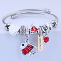 New Fashion Simple Sparkling Cartoon Fish Pendant Multi-element Bracelet Yiwu Nihaojewelry Wholesale sku image 2