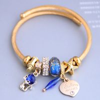 New Fashion Simple Cute Cat Love Pendant Multi-element Bracelet Yiwu Nihaojewelry Wholesale sku image 2