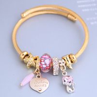 New Fashion Simple Cute Cat Love Pendant Multi-element Bracelet Yiwu Nihaojewelry Wholesale sku image 4