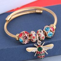 New Fashion Simple Flash Diamond Bee Pendant Multi-element Accessories Bracelet Yiwu Nihaojewelry Wholesale main image 3