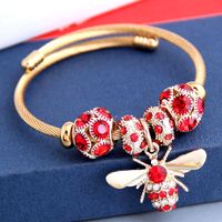 New Fashion Simple Flash Diamond Bee Pendant Multi-element Accessories Bracelet Yiwu Nihaojewelry Wholesale main image 6