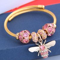 New Fashion Simple Flash Diamond Bee Pendant Multi-element Accessories Bracelet Yiwu Nihaojewelry Wholesale sku image 1