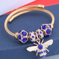 New Fashion Simple Flash Diamond Bee Pendant Multi-element Accessories Bracelet Yiwu Nihaojewelry Wholesale sku image 3
