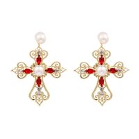 Cross Diamond Earrings Cheap Wholesales Yiwu Fashion Suppliers China sku image 6