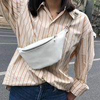 The New Trendy Korean Fashion One-shoulder Messenger Mini Waist Bag Wholesale sku image 1