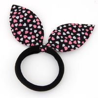 Korean New Fashion Sweet Rabbit Ears Cheap Scrunchies Yiwu Nihaojewelry Wholesale main image 4