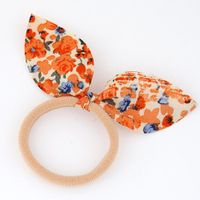 Korean New Fashion Sweet Rabbit Ears Cheap Scrunchies Yiwu Nihaojewelry Wholesale sku image 1