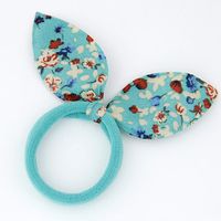 Korean New Fashion Sweet Rabbit Ears Cheap Scrunchies Yiwu Nihaojewelry Wholesale sku image 4