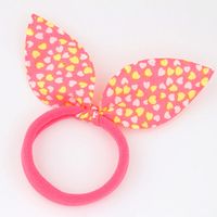 Korean New Fashion Sweet Rabbit Ears Cheap Scrunchies Yiwu Nihaojewelry Wholesale sku image 2
