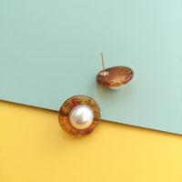 New Fashion Acrylic Round Earrings For Women main image 5