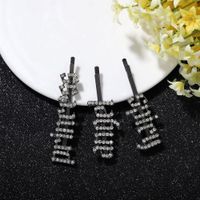 Wholesale Of New Fashion Letters Super Flash Diamond-set Cheap Hairpins main image 3
