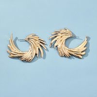 New Fashion Alloy Earrings Simple Style Wing Earrings Geometric Irregular Earrings main image 3