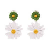 Korean Fashion Spray Paint Chrysanthemum Earrings Nihaojewelry Wholesale sku image 4
