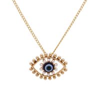 New Fashion Devil&#39;s Eye Necklace Earrings Wholesale Nihaojewelry sku image 1