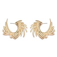 New Fashion Alloy Earrings Simple Style Wing Earrings Geometric Irregular Earrings sku image 1
