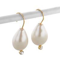 Korean New Fashion Simple Sweet Pearl Earrings Elegant Water Drop Earrings For Women sku image 1