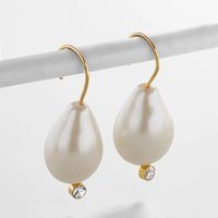Korean New Fashion Simple Sweet Pearl Earrings Elegant Water Drop Earrings For Women main image 3