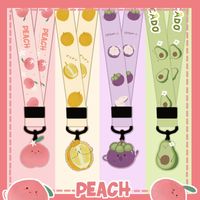 Mobile Phone Lanyard Cute Fruit Widened Hanging Neck Pendant   Universal Lanyard Wholesale main image 1