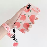 Mobile Phone Lanyard Cute Fruit Widened Hanging Neck Pendant   Universal Lanyard Wholesale main image 3