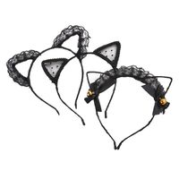 New Fashion Sexy Lace Bells Cat Ears Bow Tie Cheap Headband Wholesale main image 6