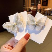 New Fashion Three-dimensional Embroidery Butterfly Cheap Hairpin Wholesale main image 5