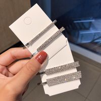 Korean New Fashion Simple Super Flash Diamond Set Hairpin Set Wholesale main image 3