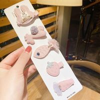 Korea Hairpin Headdress Baby Side Clip Children Princess Hair Clip Female Baby Small Clip Hair Accessories Wholesale sku image 8