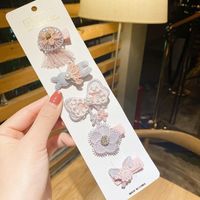 Korea Hairpin Headdress Baby Side Clip Children Princess Hair Clip Female Baby Small Clip Hair Accessories Wholesale sku image 3