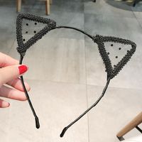 New Fashion Sexy Lace Bells Cat Ears Bow Tie Cheap Headband Wholesale sku image 3