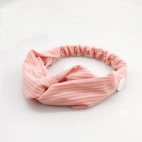 New Fashion Mask Anti-leather Button Hair Band Knitted Loose Tendon Cross Section Epidemic Prevention Hair Band Wholesale sku image 4
