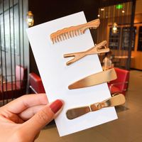 Metallic Glossy Hairpin Creative Geometric Cheap Hairpin Wholesale sku image 4