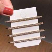 Korean New Fashion Simple Super Flash Diamond Set Hairpin Set Wholesale sku image 1