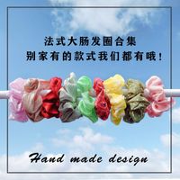 Spring New Fashion Mesh Solid Color Ribbon Cheap Scrunchies Wholesale main image 1