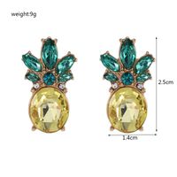 New Fashion Simple Diamond Pineapple Earrings Wholesale main image 6