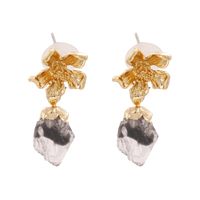 New Fashion Simple Alloy Flower Resin Earrings Wholesale sku image 3