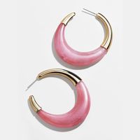 2020 Europäische Und Amerikanische Mode Acryl C-förmige Große Ohrringe Grenz Überschreitende Neue Produkte Ohrringe Koreanische Trend Ige Ohrringe sku image 1