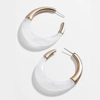 New Fashion Acrylic C-shaped Large Earrings Wholesale sku image 3