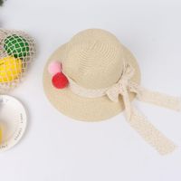 Summer New Style Straw Hat Children Sunscreen Sunshade Hat Side Beach Hat main image 6