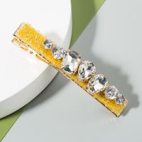 Nueva Moda Simple Con Incrustaciones De Diamantes De Cristal Barato Clip Lateral Nihaojewelry Al Por Mayor main image 3
