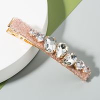 Nueva Moda Simple Con Incrustaciones De Diamantes De Cristal Barato Clip Lateral Nihaojewelry Al Por Mayor main image 5