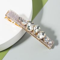 Nueva Moda Simple Con Incrustaciones De Diamantes De Cristal Barato Clip Lateral Nihaojewelry Al Por Mayor sku image 4