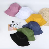 Net Red Fisherman Hat Spring And Summer Female Korean Version Of The Japanese Sun Hat Sun Protection Male Sun Hat Tide Solid Color Basin Hat Manufacturers main image 4