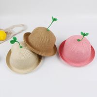 Bébés Printemps Et D'été Mince Bébé Sunhat Mignon Super Mignon Enfants De Chapeau De Paille Enfants Soleil Protection Chapeau De Mode Fabricant main image 1